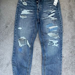 BDG Slim Straight Denim Jeans Destroyed Size 28 Me